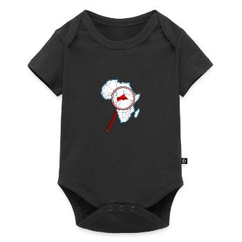 Central African Republic Under A Magnifying Glass - Baby Premium short-sleeve bodysuit - black - Front