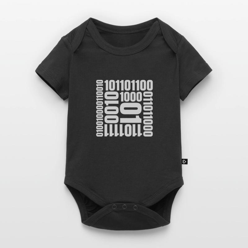 Langage de programme de code binaire Body à manches courtes Premium Bébé