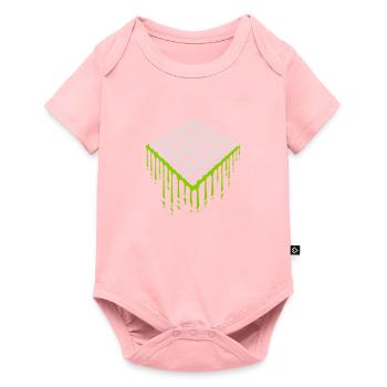 Binary Code Program Language - Baby Premium short-sleeve bodysuit - rose - Front