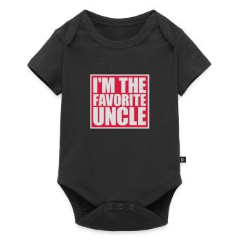 at The Favorite Uncle - Baby Premium short-sleeve bodysuit - black - Front