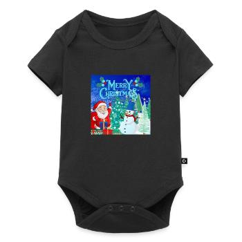 Merry Christmas, Christmas - Baby Premium short-sleeve bodysuit - black - Front