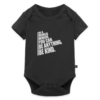 you can be kind - Baby Premium short-sleeve bodysuit - black - Front