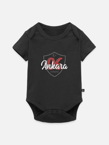 Ankara - Baby Premium Kurzarmbody - Schwarz