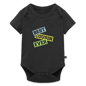best cousin ever quote - Baby Premium short-sleeve bodysuit - black - Front