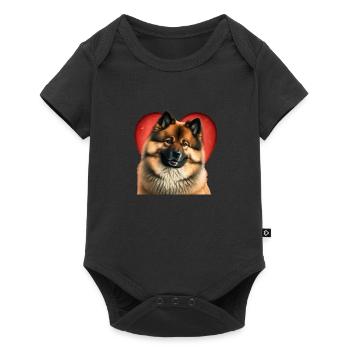 Eurasier Valentine's Day - Baby Premium short-sleeve bodysuit - black - Front