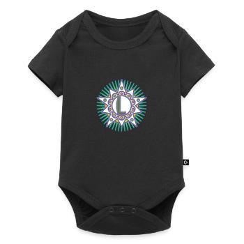 Étoiles avec la lettre L. Votre parole - votre pensée - Body à manches courtes Premium Bébé - noir - Devant