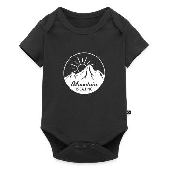 Adventure Travel Hiking Mountain - Baby Premium short-sleeve bodysuit - black - Front