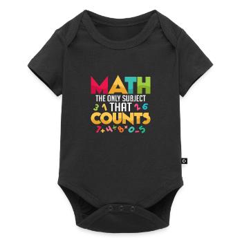 Math Is The Only Subject That Counts Math Teacher - Baby Premium short-sleeve bodysuit - black - Front