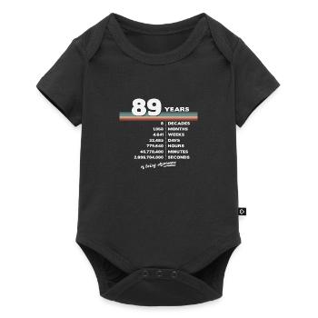 89ème Anniversaire Millésime 89 ans Rétro 1068 - Body à manches courtes Premium Bébé - noir - Devant