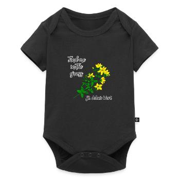 Find me in the grass... St. John's wort - Baby Premium short-sleeve bodysuit - black - Front