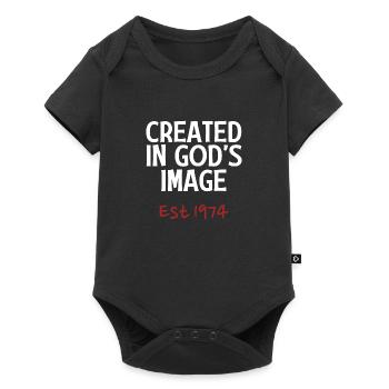 Created in God's Image Est 1974 - Baby Premium short-sleeve bodysuit - black - Front