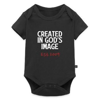 Geschaffen nach Gottes Bild Est 2009 - Baby Premium Kurzarmbody - Schwarz - Vorne