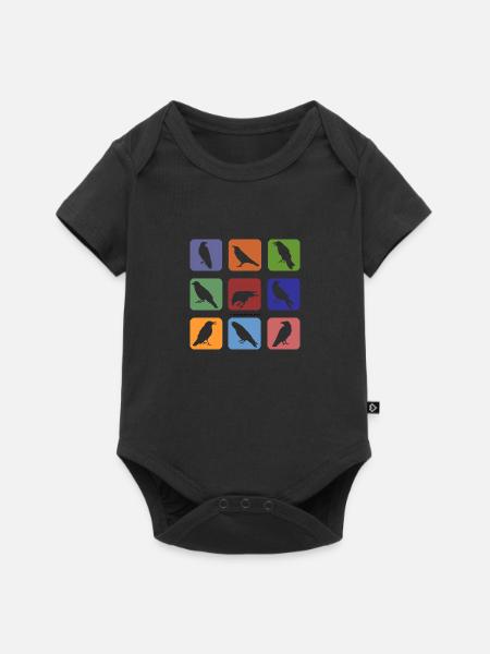 ToR Kids transp - Baby Premium Kurzarmbody - Schwarz