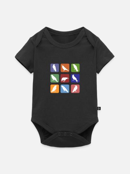 ToR Kids white - Baby Premium Kurzarmbody - Schwarz