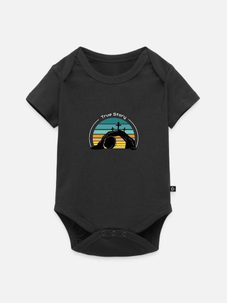 Wahre Geschichte - Baby Premium Kurzarmbody - Schwarz