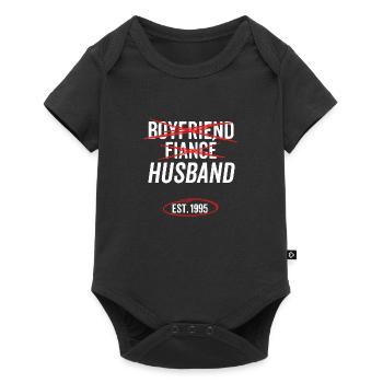 Boyfriend Fiancé Husband Est 1995 - Baby Premium short-sleeve bodysuit - black - Front