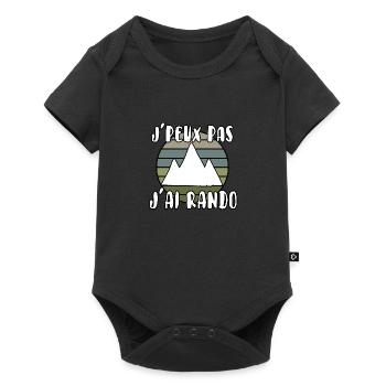 J’peux pas j’ai rando - Body à manches courtes Premium Bébé - noir - Devant