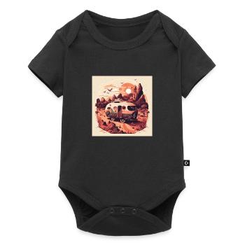 Bus Camping Aventure Outback Australie - Body à manches courtes Premium Bébé - noir - Devant