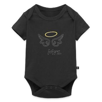 Hochzeit, Braut, Verlobung, Junggesellenabschied - Baby Premium Kurzarmbody - Schwarz - Vorne