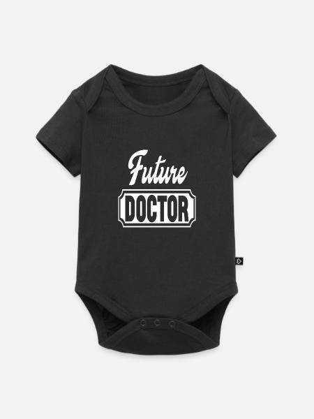 Future Doctor - Baby Premium Kurzarmbody - Schwarz