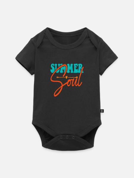 Summer Soul - Baby Premium Kurzarmbody - Schwarz