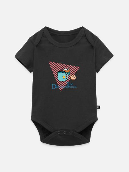 Köstlichkeiten Zeit - Baby Premium Kurzarmbody - Schwarz