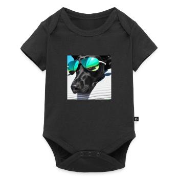 Relax Buddy - Baby Premium Kurzarmbody - Schwarz - Vorne