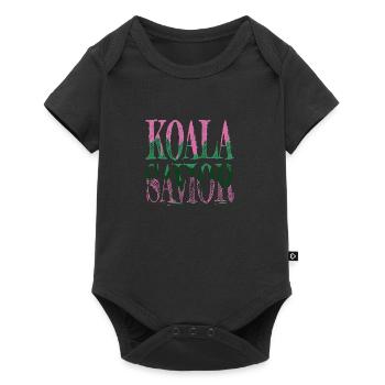 Cadeau pour les amoureux des animaux de l’art et du design australiens - Body à manches courtes Premium Bébé - noir - Devant