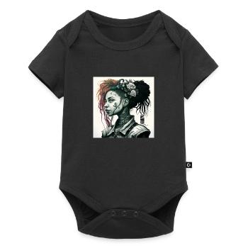 cyberg punk 9b218d23 480f 419d aceb 8af1c457f1fc - Body à manches courtes Premium Bébé - noir - Devant