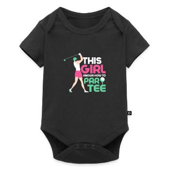 This Girl Knows How To Par Tee Golf Golfing - Baby Premium short-sleeve bodysuit - black - Front
