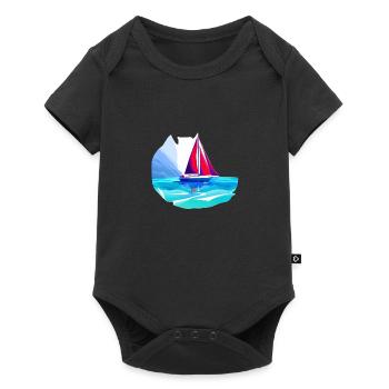 Sailing Sailboat Sailing Ship Sailing Sports - Baby Premium short-sleeve bodysuit - black - Front