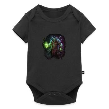 orc wizard - Baby Premium short-sleeve bodysuit - black - Front
