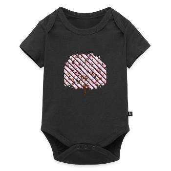 Cherry blossom in spring - Baby Premium short-sleeve bodysuit - black - Front