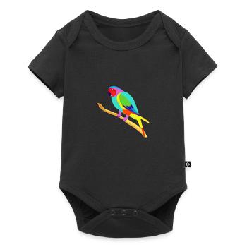 Bird owner Budgerigar Bird Cockatiel - Baby Premium short-sleeve bodysuit - black - Front