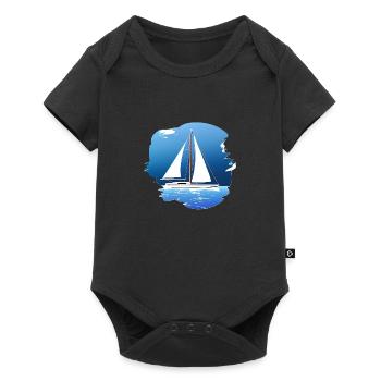 Sailing Sailing Sailing Sailing Sailboat - Baby Premium short-sleeve bodysuit - black - Front