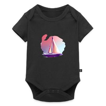 Voile Voilier Voilier Voile Sports - Body à manches courtes Premium Bébé - noir - Devant