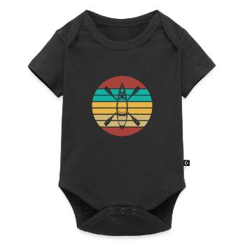 Sports nautiques en kayak - Body à manches courtes Premium Bébé - noir - Devant