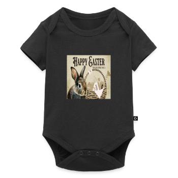 Joyeuses Pâques - Body à manches courtes Premium Bébé - noir - Devant