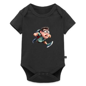 Pals pixélisés - Body à manches courtes Premium Bébé - noir - Devant