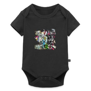 Graffiti style Splash hip hop couleurs peintre couleur - Body à manches courtes Premium Bébé - noir - Devant