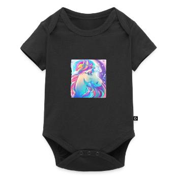 Unicorn Girl Mythical Animal Unicorn Unicorn - Baby Premium short-sleeve bodysuit - black - Front