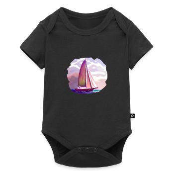 Sailing Sailing Sailboat Sailing Ship Sailor - Baby Premium short-sleeve bodysuit - black - Front