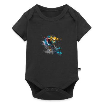 Cyclist - Baby Premium short-sleeve bodysuit - black - Front