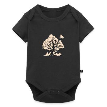 Your tree - Baby Premium short-sleeve bodysuit - black - Front