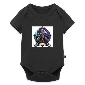 symbole occulte coloré - Body à manches courtes Premium Bébé - noir - Devant