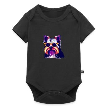 Chien Terrier Propriétaire de chien Chien Propriétaire Chiens - Body à manches courtes Premium Bébé - noir - Devant