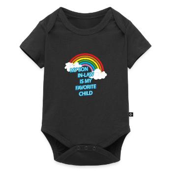 Mon gendre est ma famille drôle d’enfant préférée - Body à manches courtes Premium Bébé - noir - Devant