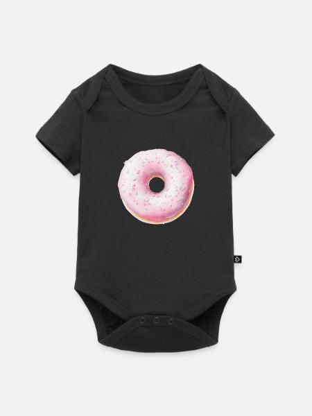 Donut - Baby Premium Kurzarmbody - Schwarz