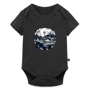 Wonders of the Ocean - Baby Premium short-sleeve bodysuit - black - Front