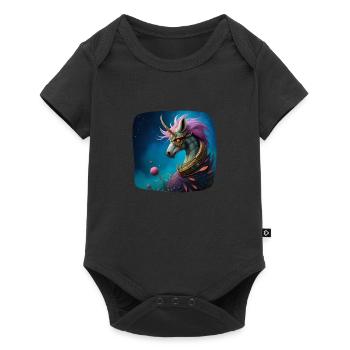 Unicorn Cyberpunk - Baby Premium short-sleeve bodysuit - black - Front